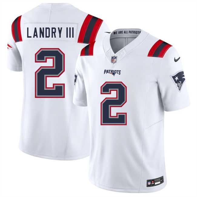 Men & Women & Youth New England Patriots #2 Harold Landry III White 2025 F.U.S.E. Vapor Limited Stitched Jersey
